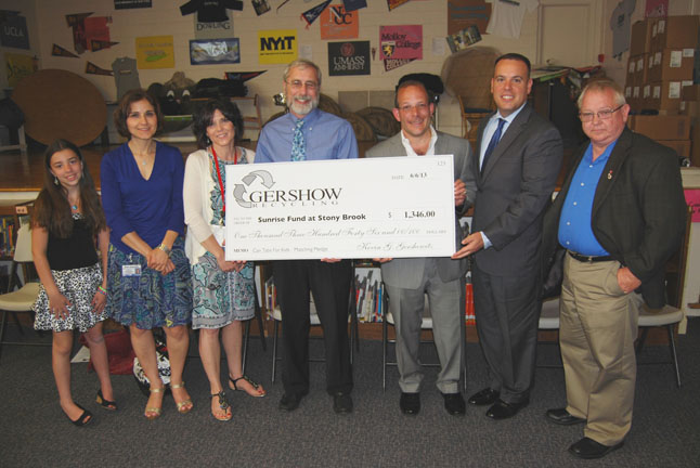 Gershow Recycling’s Can Tabs for Kids Program Raises $1,346 for Sunrise Fund at Stony Brook