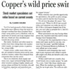 Copper's Wild Price Swings Test Recyclers' Mettle