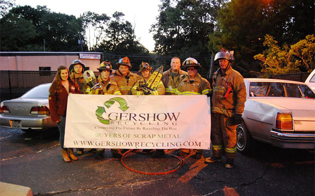 Gershow Recycling Donates Two Vehicles to Sound Beach Fire Department for Extrication Exercise Gershow Recycling Donates Two Vehicles to Sound Beach Fire Department for Extrication Exercise