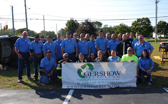 Gershow Recycling Donates Two Vehicles for Extrication Exercise at Holtsville Fire Department's Fire Prevention Open House Gershow Recycling Donates Two Vehicles for Extrication Exercise at Holtsville Fire Department's Fire Prevention Open House