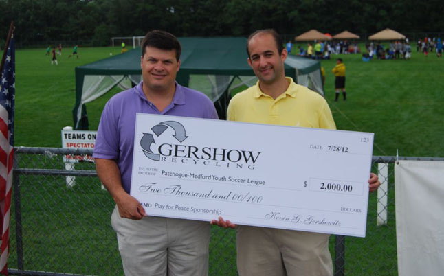 Gershow Recycling Donates $2,500 to American Cancer Society at Sayville Relay for Life Gershow Recycling Donates $2,500 to American Cancer Society at Sayville Relay for Life