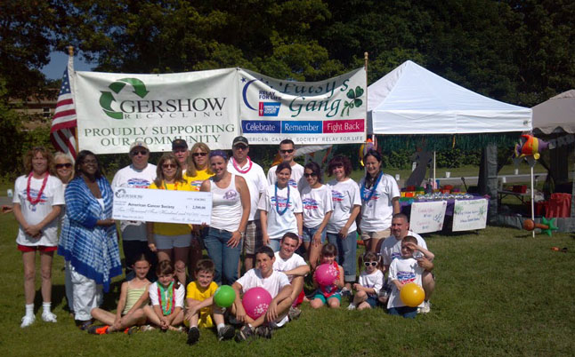 Gershow Recycling Donates $2,500 to American Cancer Society at Sayville Relay for Life Gershow Recycling Donates $2,500 to American Cancer Society at Sayville Relay for Life