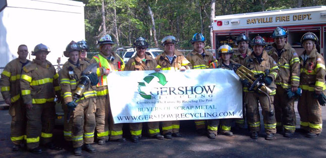 Gershow Recycling Donates Two Vehicles to Sayville Fire Department for Extrication Exercise Gershow Recycling Donates Two Vehicles to Sayville Fire Department for Extrication Exercise