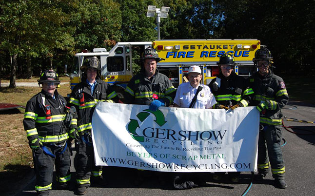 Gershow Recycling Donates Two Vehicles for Extrication Exercise at Setauket Fire Department's Fire Prevention Open House Gershow Recycling Donates Two Vehicles for Extrication Exercise at Setauket Fire Department's Fire Prevention Open House
