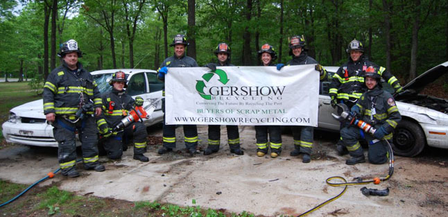Gershow Recycling Donates Two Vehicles to Setauket FD for Extrication Exercise Gershow Recycling Donates Two Vehicles to Setauket FD for Extrication Exercise