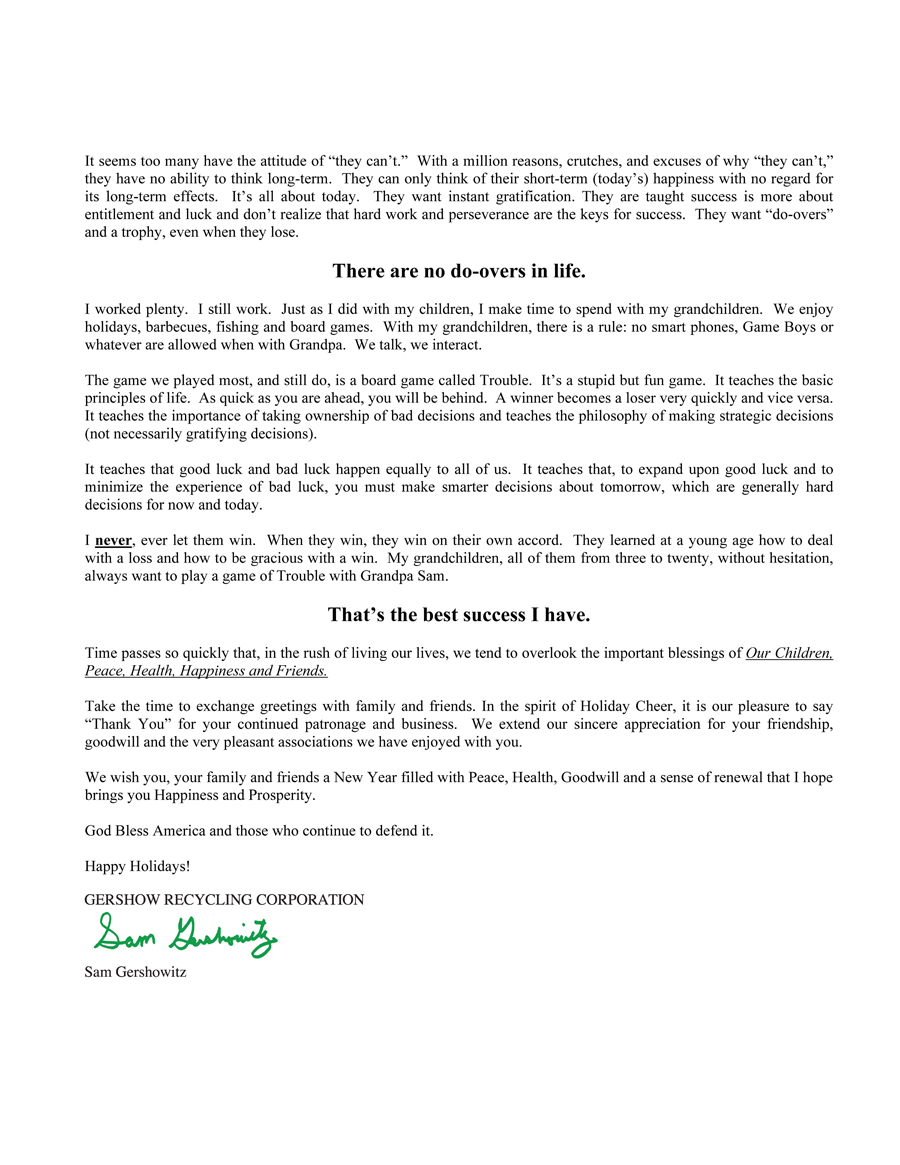 December 2014 Holiday Letter Page 2