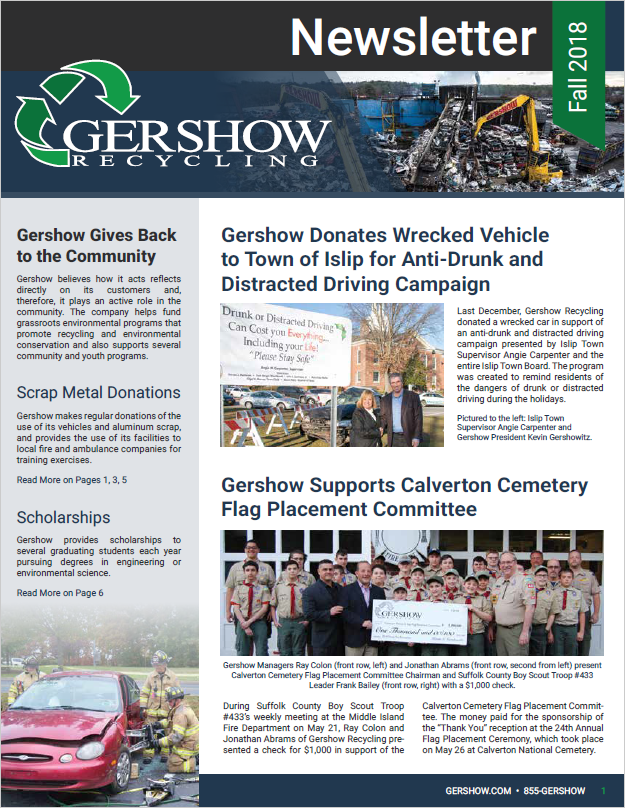 Gershow Recycling Newsletter