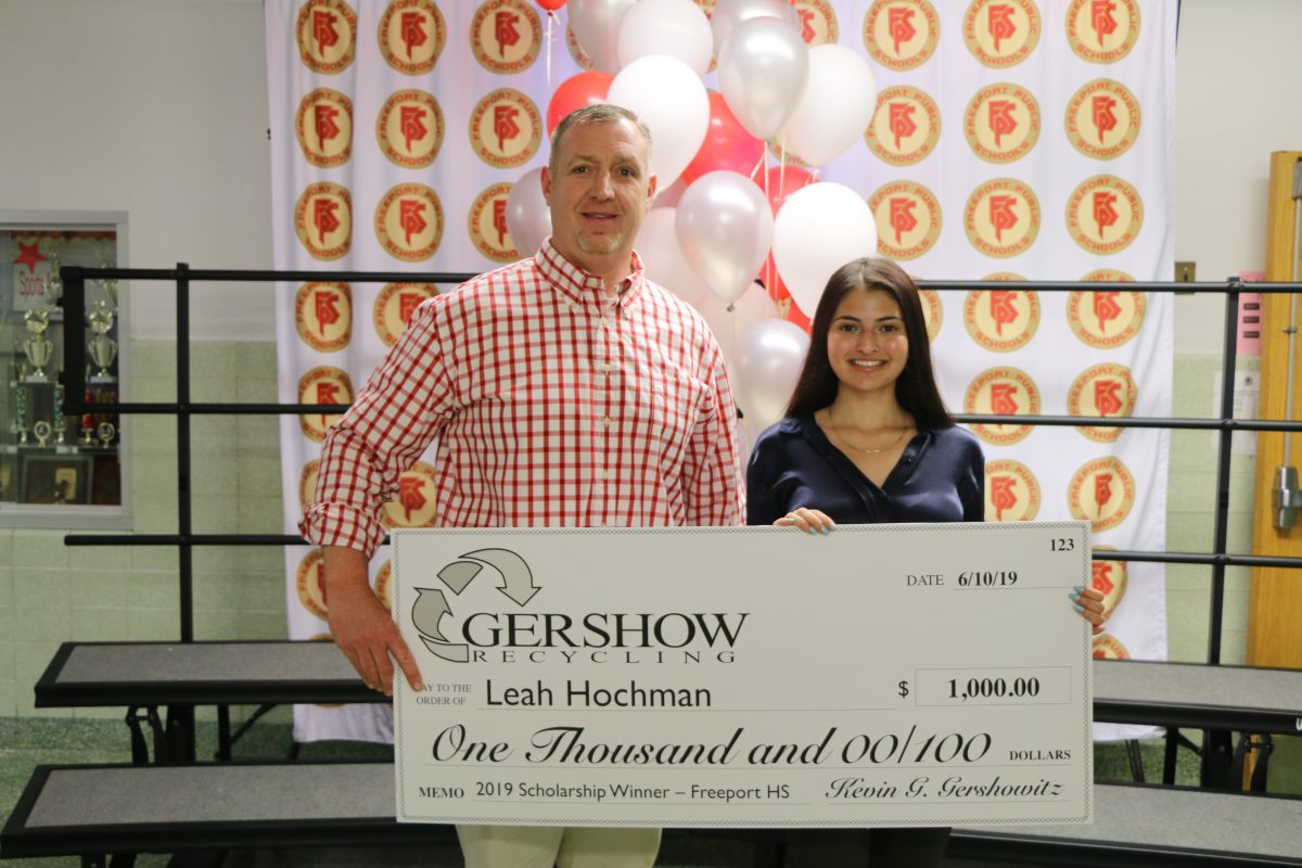 Gershow Recycling Grants Environmental Conservation Scholarship to Freeport High School Graduating Senior Leah Hochman