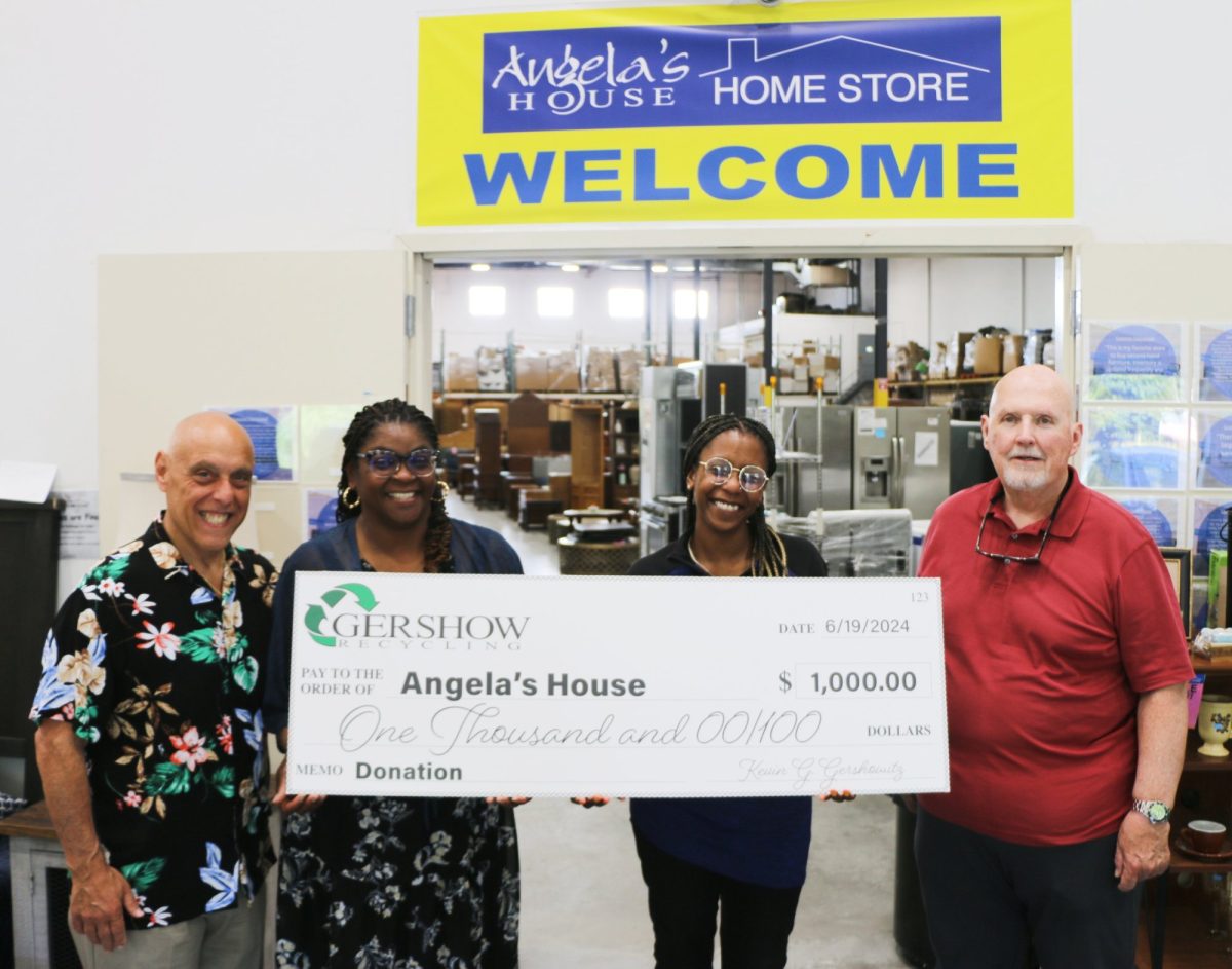 Gershow Recycling Donates $1,000 to Angela’s House